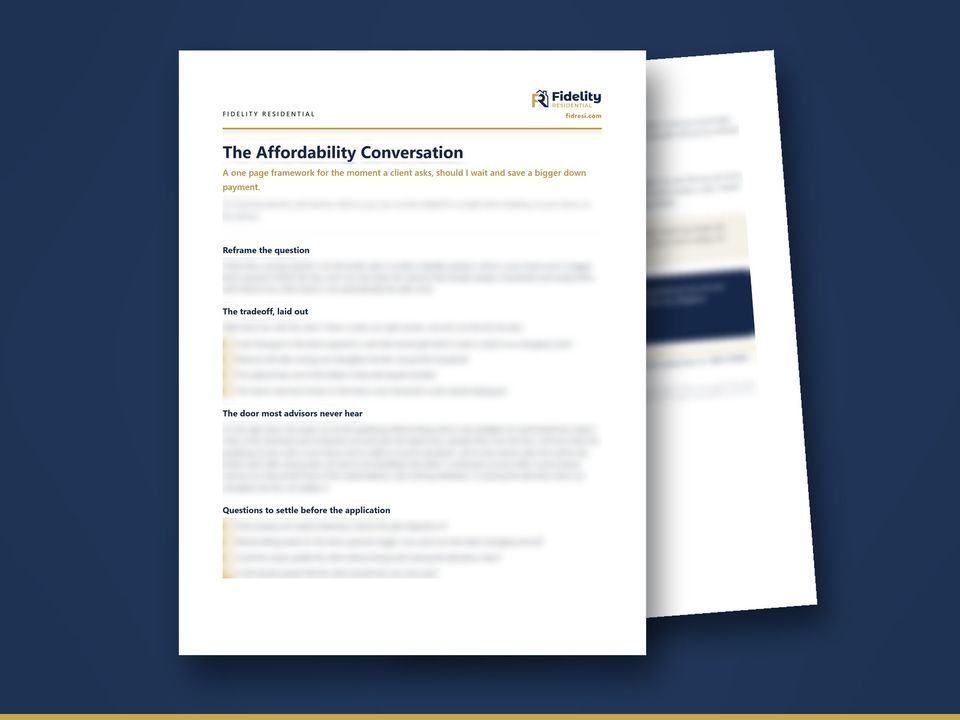 Cover of the guide The Affordability Conversation