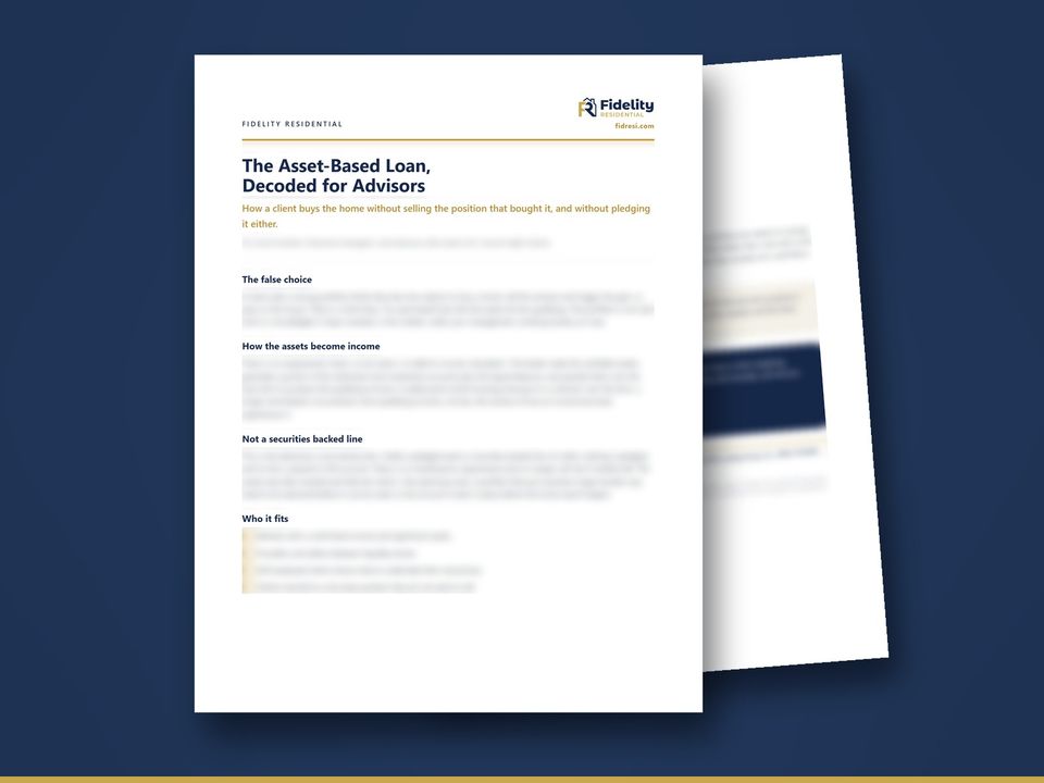 Cover of the guide The Asset-Based Loan, Decoded for Advisors