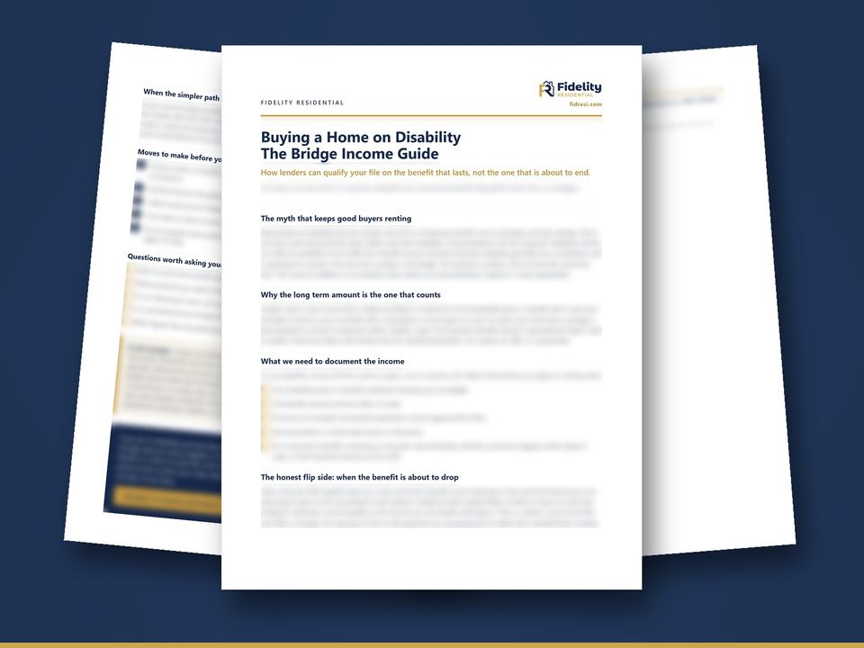 Cover of the guide Buying a Home on Disability: The Bridge Income Guide