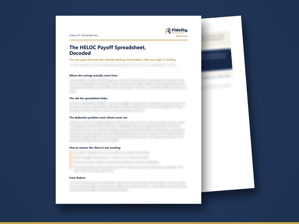 Cover of the guide The HELOC Payoff Spreadsheet, Decoded