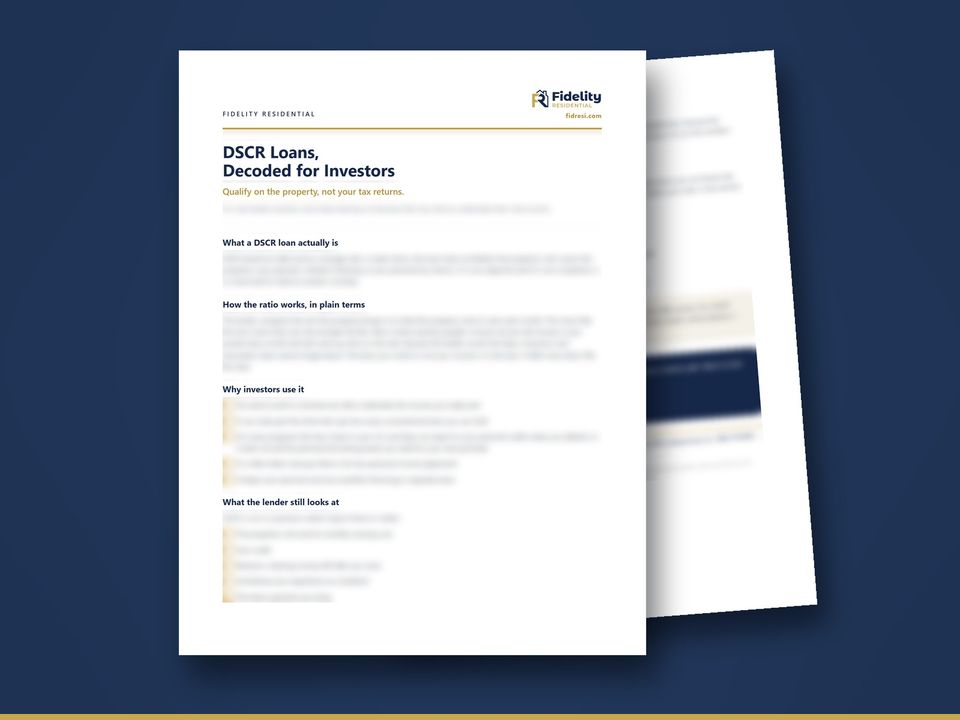 Cover of the guide DSCR Loans, Decoded for Investors