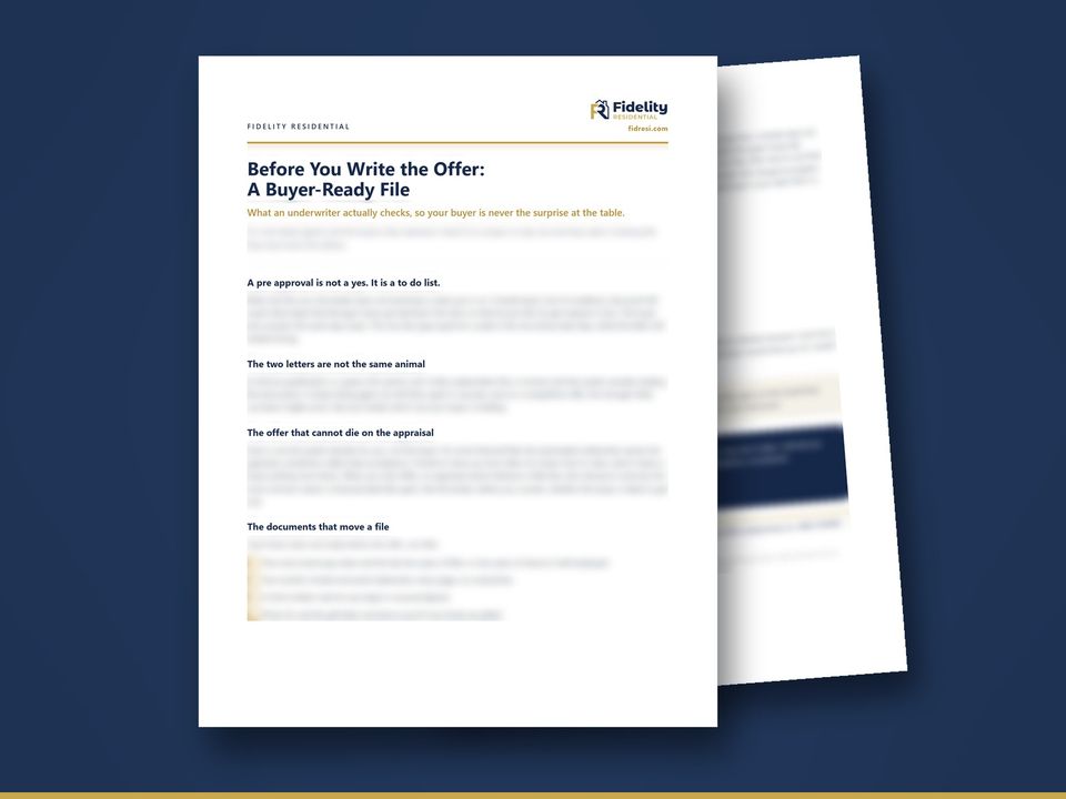 Cover of the guide Before You Write the Offer: A Buyer-Ready File