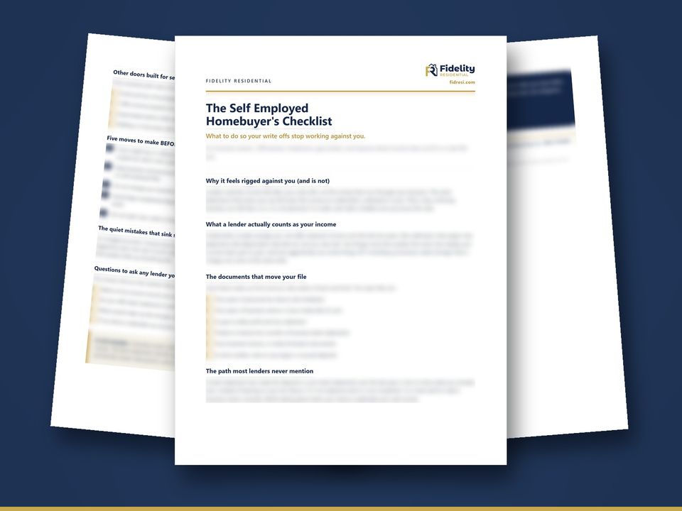 Cover of the guide The Self Employed Homebuyer’s Checklist